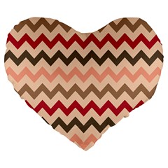 Pattern 112 Large 19  Premium Heart Shape Cushions by GardenOfOphir