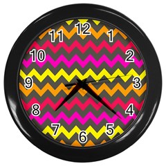 Pattern 113 Wall Clock (black) by GardenOfOphir