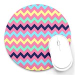 Pattern 114 Round Mousepad Front