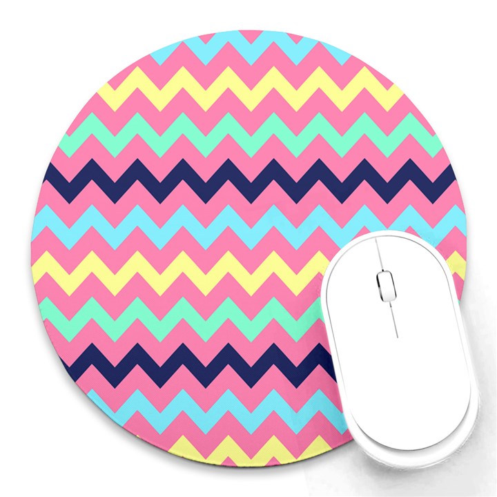 Pattern 114 Round Mousepad