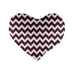 Pattern 121 Standard 16  Premium Heart Shape Cushions Front