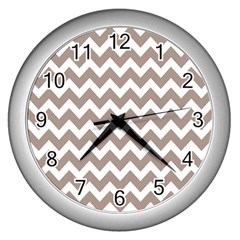 Pattern 122 Wall Clock (silver) by GardenOfOphir