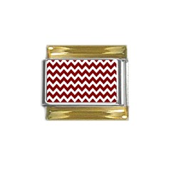 Pattern 123 Gold Trim Italian Charm (9mm)