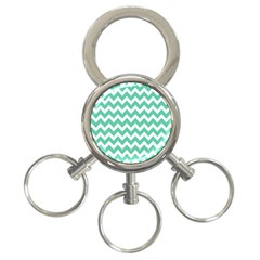 Pattern 128 3-ring Key Chain by GardenOfOphir