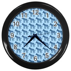 Pattern 131 Wall Clock (black) by GardenOfOphir