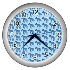 Pattern 131 Wall Clock (silver) by GardenOfOphir