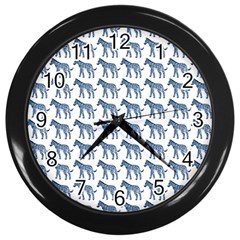 Pattern 130 Wall Clock (black) by GardenOfOphir