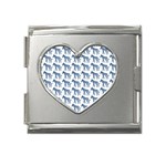 Pattern 130 Mega Link Heart Italian Charm (18mm) Front