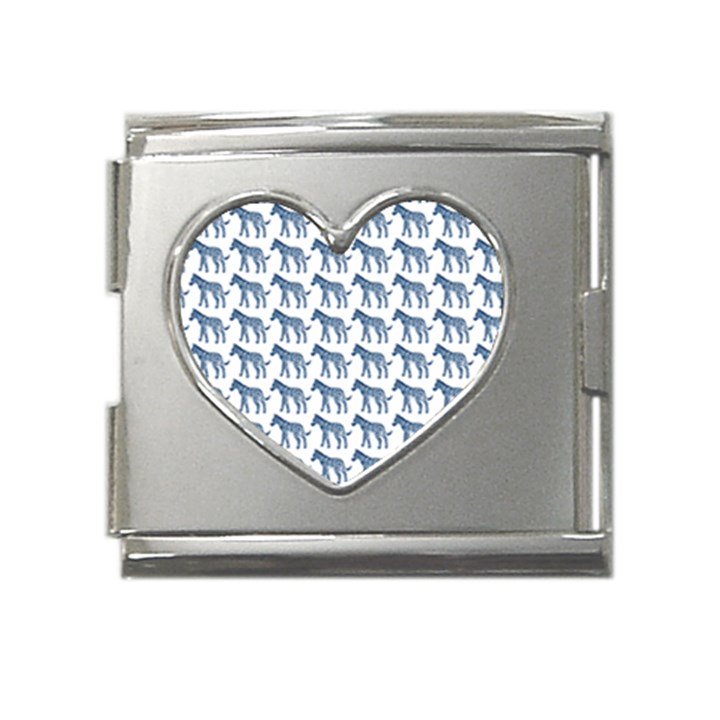 Pattern 130 Mega Link Heart Italian Charm (18mm)