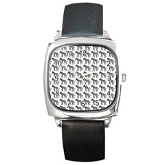 Pattern 129 Square Metal Watch by GardenOfOphir