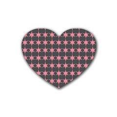 Pattern 139 Rubber Heart Coaster (4 Pack)