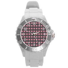 Pattern 139 Round Plastic Sport Watch (l) by GardenOfOphir