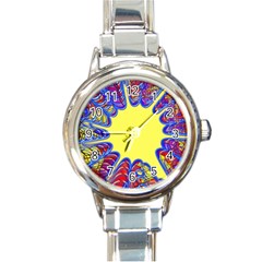 Explosion Big Bang Colour Structure Round Italian Charm Watch by Semog4