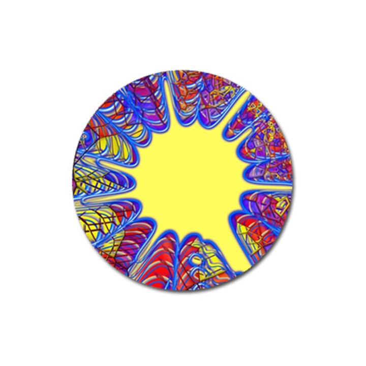 Explosion Big Bang Colour Structure Magnet 3  (Round)