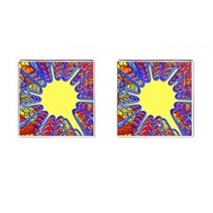 Explosion Big Bang Colour Structure Cufflinks (square) by Semog4