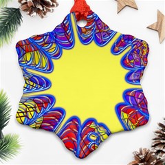 Explosion Big Bang Colour Structure Snowflake Ornament (two Sides) by Semog4