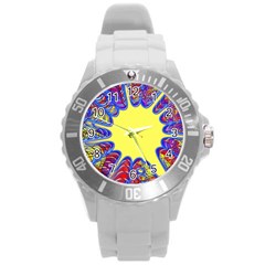 Explosion Big Bang Colour Structure Round Plastic Sport Watch (l) by Semog4