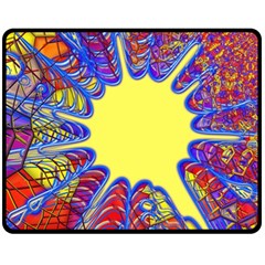 Explosion Big Bang Colour Structure Fleece Blanket (medium) by Semog4