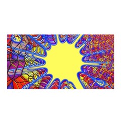 Explosion Big Bang Colour Structure Satin Wrap 35  X 70  by Semog4