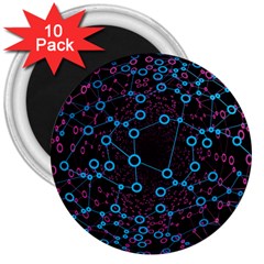 Artificial Intelligence Network 3  Magnets (10 Pack)  by Semog4