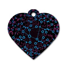 Artificial Intelligence Network Dog Tag Heart (two Sides) by Semog4