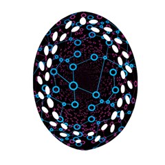 Artificial Intelligence Network Ornament (oval Filigree)