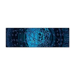 Artificial Intelligence Network Blue Art Sticker (Bumper)