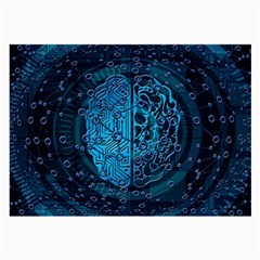 Artificial Intelligence Network Blue Art Large Glasses Cloth