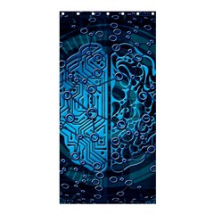 Artificial Intelligence Network Blue Art Shower Curtain 36  x 72  (Stall) 