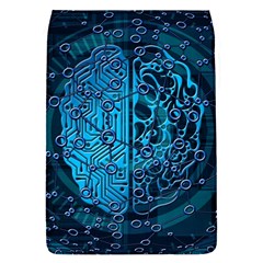 Artificial Intelligence Network Blue Art Removable Flap Cover (S)