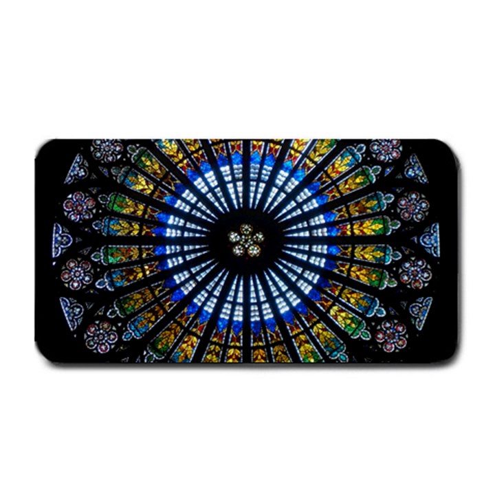 Mandala Floral Rose Window Strasbourg Cathedral France Medium Bar Mat