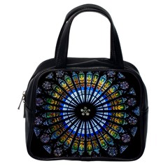 Mandala Floral Rose Window Strasbourg Cathedral France Classic Handbag (one Side) by Semog4