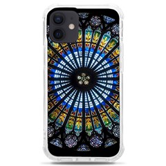 Mandala Floral Rose Window Strasbourg Cathedral France Iphone 12 Mini Tpu Uv Print Case	 by Semog4