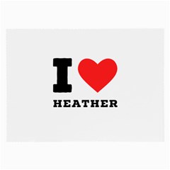 I Love Heather Large Glasses Cloth (2 Sides) by ilovewhateva