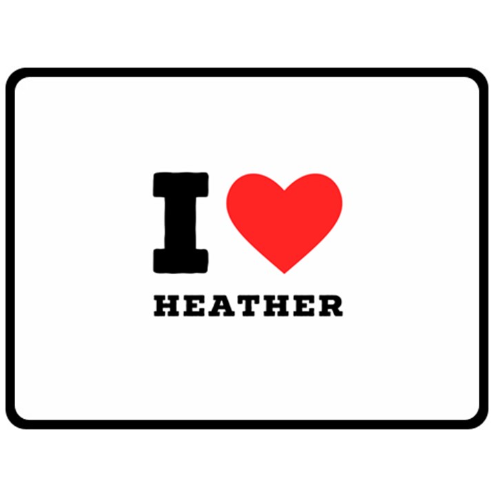 I love heather One Side Fleece Blanket (Large)