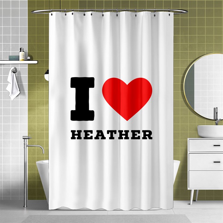 I love heather Shower Curtain 48  x 72  (Small) 