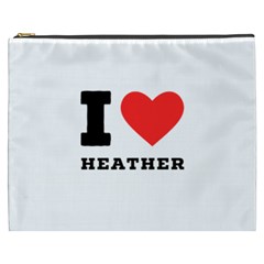 I Love Heather Cosmetic Bag (xxxl) by ilovewhateva