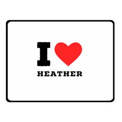 I Love Heather Fleece Blanket (small) by ilovewhateva