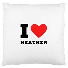 I love heather Standard Premium Plush Fleece Cushion Case (Two Sides)