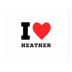 I love heather Premium Plush Fleece Blanket (Large)