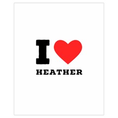 I Love Heather Drawstring Bag (small) by ilovewhateva