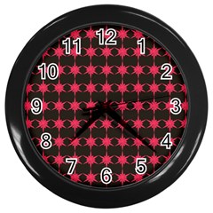 Pattern 143 Wall Clock (black) by GardenOfOphir