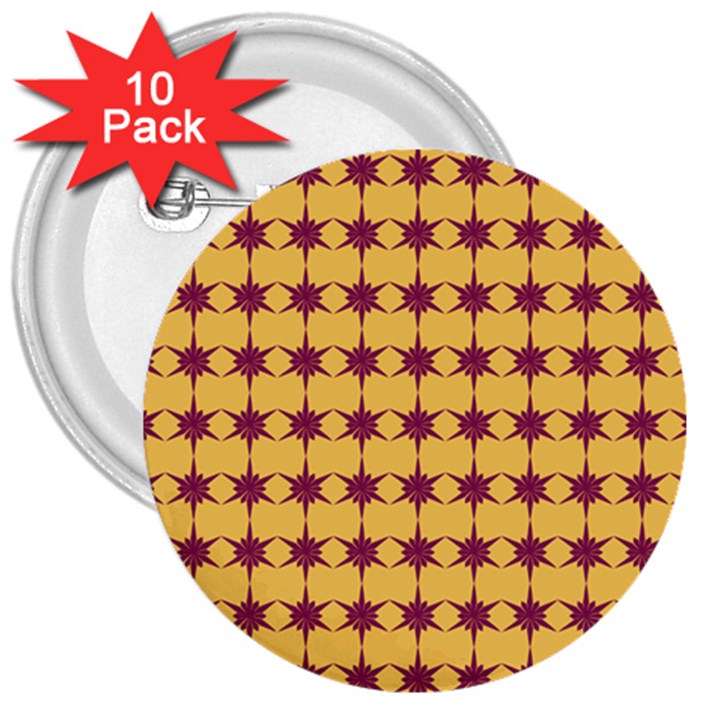 Pattern 141 3  Buttons (10 pack) 