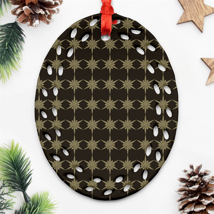 Pattern 144 Oval Filigree Ornament (Two Sides)