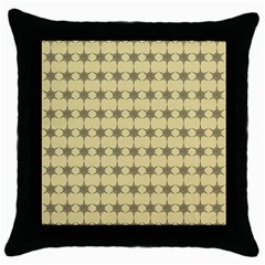 Pattern 145 Throw Pillow Case (Black)