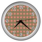 Pattern 146 Wall Clock (Silver) Front