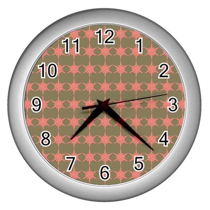 Pattern 146 Wall Clock (Silver)