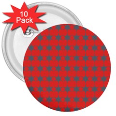 Pattern 147 3  Buttons (10 pack) 