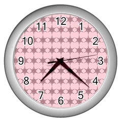 Pattern 149 Wall Clock (silver) by GardenOfOphir