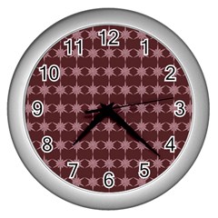 Pattern 150 Wall Clock (silver) by GardenOfOphir